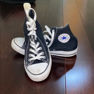 black high top converse